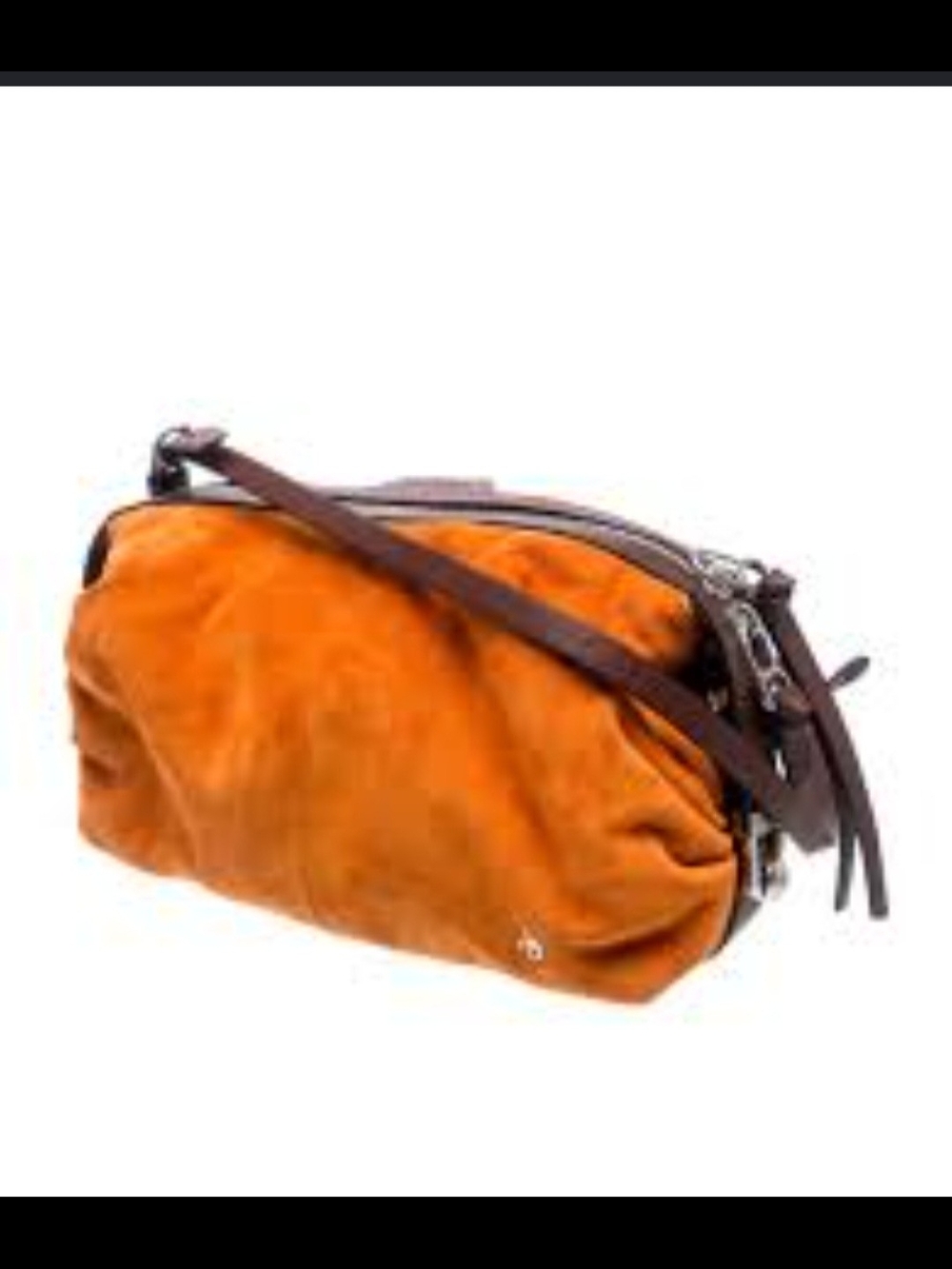 rag & bone Commuter Suede Bag with Brown Leather Trim - Picture 2 of 9